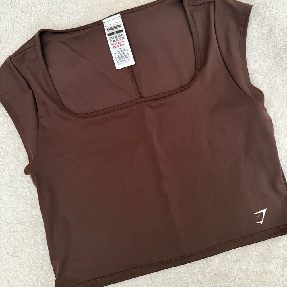 GYMSHARK CAP SLEEVE CROP TOP